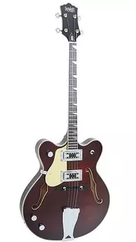 Электрогитара Eastwood Classic LH Laminate Semi-Hollow Maple Body 4-String Electric Tenor Guitar w/Bag for Lefty