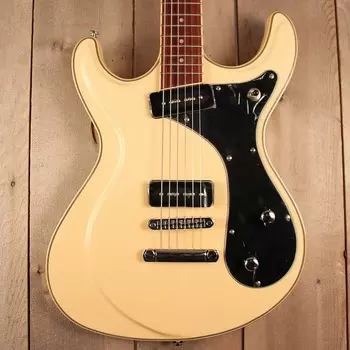 Электрогитара Eastwood Sidejack Baritone 20th LTD 2022 MOSRITE Style Vintage cream