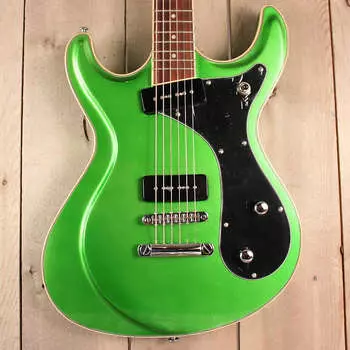 Электрогитара Eastwood Sidejack Baritone 20th LTD 2022 MOSRITE Style Emerald Green