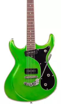 Электрогитара Eastwood Sidejack Baritone 20th LTD DLX Metallic Emerald