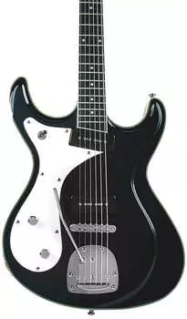 Электрогитара Eastwood Sidejack Baritone DLX LH Black
