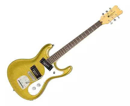 Электрогитара Eastwood Sidejack Pro DLX - Gold Metal Flake