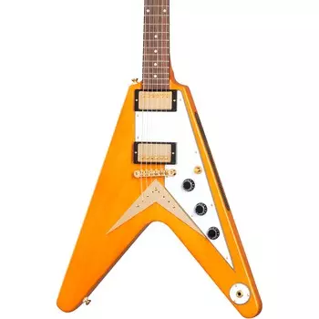 Электрогитара Epiphone 1958 Korina Flying V Outfit, состаренная, натуральная