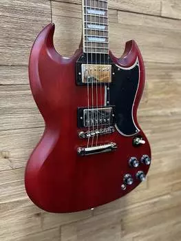 Электрогитара Epiphone 1961 Les Paul SG Standard guitar 2023 - Aged Sixties Cherry 6lbs 12oz w/hard case. New!
