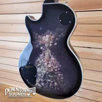 Электрогитара Epiphone Adam Jones LP Custom Art w/ Protector Case - Heffernan "Self Portrait as Not Dead Yet"