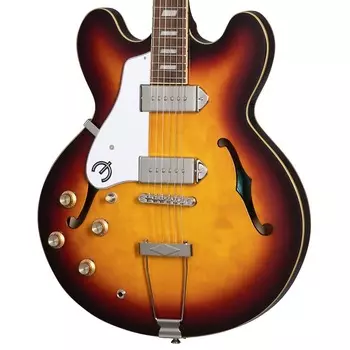 Электрогитара Epiphone Casino Hollowbody Left-Handed Guitar - Vintage Sunburst w/Premium Gig Bag