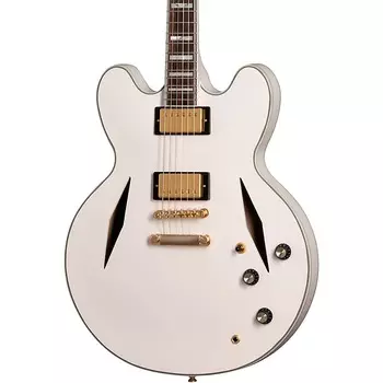 Электрогитара Epiphone Emily Wolfe "White Wolfe" Sheraton Semi-Hollow Electric Guitar Aged Bone White