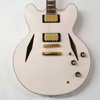 Электрогитара Epiphone Emily Wolfe "White Wolfe" Sheraton Semi-Hollow Electric Guitar - Aged Bone White