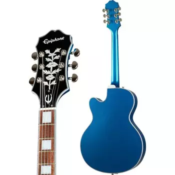 Электрогитара Epiphone Emperor Swingster Hollowbody, цвет дельта-синий металлик