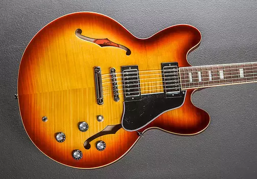 Электрогитара Epiphone ES-335 Figured - Raspberry Tea Burst