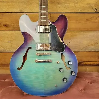 Электрогитара Epiphone ES-335 Figured Semi-Hollow Electric Guitar 2023 - Blueberry Burst