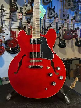 Электрогитара Epiphone ES-335 Semi-hollowbody Electric Guitar - Cherry Auth Deal Free Ship! 088 GET PLEK’D!