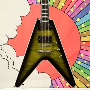 Электрогитара Epiphone Flying V Prophecy Electric Guitar - Yellow Tiger Aged Gloss Finish