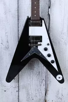 Электрогитара Epiphone Inspired by Gibson Flying V Solid Body Electric Guitar Ebony Finish