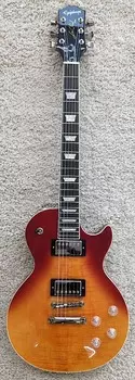 Электрогитара Epiphone Les Paul Modern Figured Top Electric Guitar - Magma Orange Fade