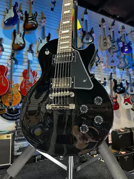 Электрогитара Epiphone Les Paul Studio Electric Guitar - Ebony Authorized Dealer Free Shipping! 931 GET PLEK’D!