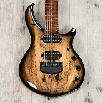 Электрогитара Ernie Ball Music Man John Petrucci Majesty 7 Spalted Maple Top 7-String Guitar, Spice Melange