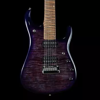 Электрогитара Ernie Ball Music Man JP15 7-String Flame Purple Nebula - 2023 Model w/ Case