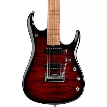 Электрогитара Ernie Ball Music Man JP15 7-String Electric Guitar Tiger Eye Flame