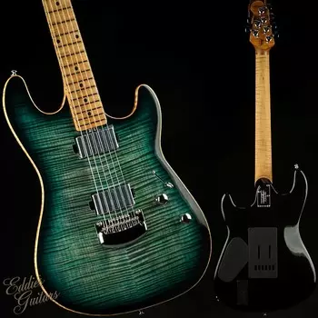 Электрогитара Ernie Ball Music Man Sabre HT HH Trem - Yucatan Blue Flame