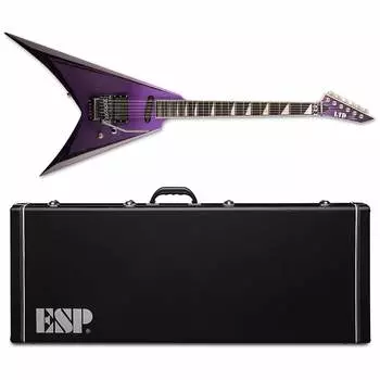 Электрогитара ESP LTD Alexi Ripped Purple Fade Satin with Ripped Pinstripes Electric Guitar + Hard Case