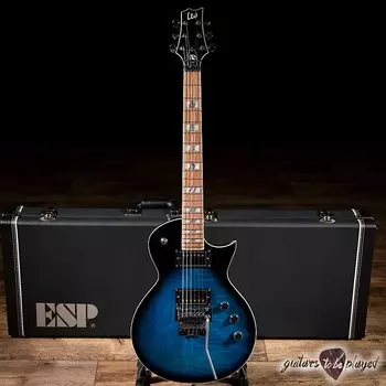 Электрогитара ESP LTD AS-1FR FM Alex Skolnick Floyd Rose Guitar w/ Case – Black Aqua Sunburst