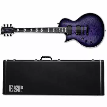 Электрогитара ESP LTD EC-1000 LH Left-Handed Electric Guitar QM Quilted Maple See Thru Purple Sunburst + ESP Hard Case BRAND NEW EC1000