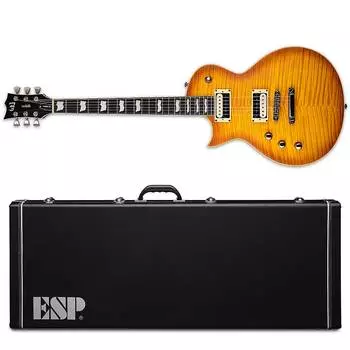 Электрогитара ESP LTD EC-1000T LH Fluence Honey Burst Satin FM HBS Left-Handed Electric Guitar + Hard Case