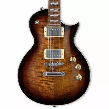 Электрогитара ESP LTD EC-256FM DBSB Singlecut FM Electric Guitar, Dark Brown Sunburst