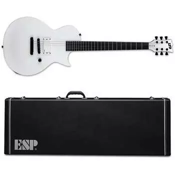 Электрогитара ESP LTD EC Arctic Metal Snow White Satin Electric Guitar - BRAND NEW! + ESP Hard Case!