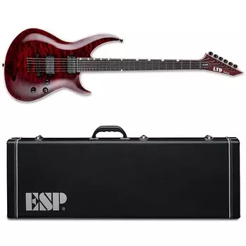 Электрогитара ESP LTD H3-1000 Electric Guitar QM Quilted Maple See Thru Black Cherry + ESP Hard Case BRAND NEW H31000