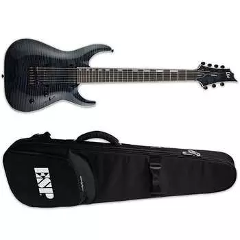 Электрогитара ESP LTD H-1007 FM See Thru Black STBLK Duncan 7-String Electric Guitar + ESP TKL Premium Gig Bag