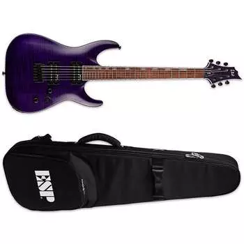 Электрогитара ESP LTD H-200FM See Thru Purple Electric Guitar + ESP TKL Premium Gig Bag H-200 FM H200