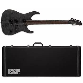 Электрогитара ESP LTD M-1000 Multi-Scale FM See Thru Black Satin Electric Guitar + Hard Case M1000 MS