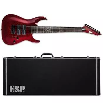 Электрогитара ESP LTD SC-608 Baritone Red Sparkle Stephen Carpenter 8-String Guitar + Hard Case SC-608B SC 608