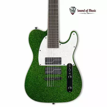 Электрогитара ESP LTD SCT-607B Stephen Carpenter 7-String Baritone Electric Guitar W/Case - Green Sparkle