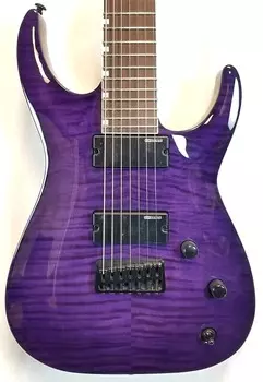 Электрогитара ESP LTD SH-207 Brian "Head" Welch 7 String Electric Guitar, Flame Maple Top, See Thru Purple 2023