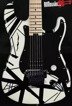 Электрогитара EVH Striped Series Electric Guitar Black White Stripes Floyd 7lbs 2oz Van Halen
