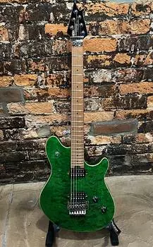 Электрогитара EVH Wolfgang WG Standard QM with Baked Maple Fretboard 2021 - Present - Transparent Green