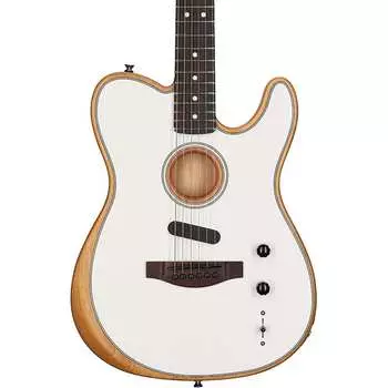 Электрогитара Fender Acoustasonic Player Telecaster (с чехлом), арктический белый Fender Acoustasonic Player Telecaster Electric Guitar (with Gig Bag)
