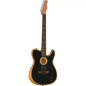Электрогитара Fender Acoustasonic Player Telecaster (с чехлом), черный Fender Acoustasonic Player Telecaster Electric Guitar (with Gig Bag)