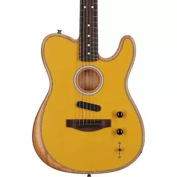 Электрогитара Fender Acoustasonic Player Telecaster (с сумкой для переноски), цвет Butterscotch Blonde Fender Acoustasonic Player Telecaster Electric Guitar (with Gig Bag)