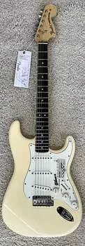Электрогитара Fender Albert Hammond JR Stratocaster Electric Guitar, Olympic White, w/Gig Bag