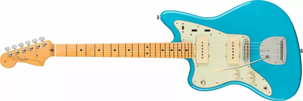 Электрогитара Fender American Professional II Jazzmaster Left-Hand, Maple Fingerboard, Miami Blue 0113982719