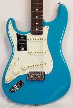Электрогитара Fender American Professional II Left-Hand Stratocaster, Rosewood Fingerboard, Miami Blue W/Case