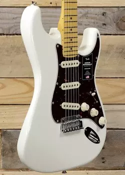 Электрогитара Fender American Professional II Stratocaster Electric Guitar Olympic White w/ Case & Maple Fretboard