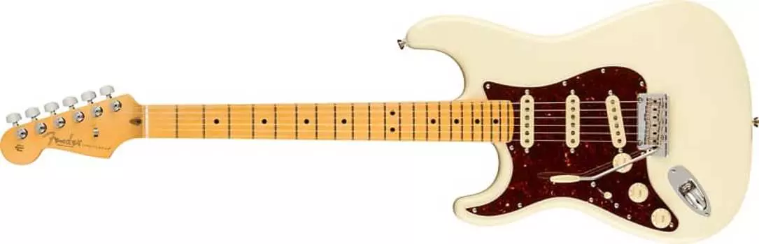 Электрогитара Fender American Professional II Stratocaster Left-Hand Guitar - Maple Fingerboard, Olympic White