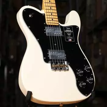 Электрогитара Fender American Professional II Telecaster Deluxe, Maple Fingerboard, Olympic White