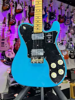 Электрогитара Fender American Professional II Telecaster Deluxe Miami Blue with Maple Fingerboard Auth Deal Free Ship! 730