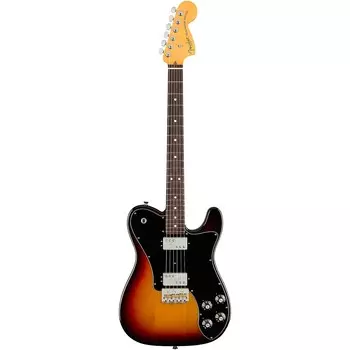 Электрогитара Fender American Professional II Telecaster Deluxe с накладкой из палисандра, 3 цвета, солнечные лучи